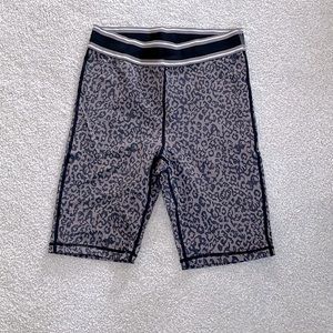 Kittenish Leopard Print Spandex Bike Shorts